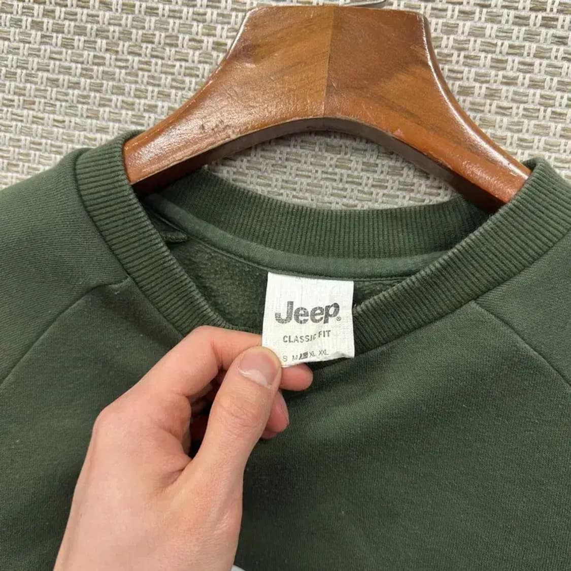 지프 JEEP 캐주얼 빅프린팅로고 약기모 스웻셔츠 맨투맨 L A04943 상품이미지3