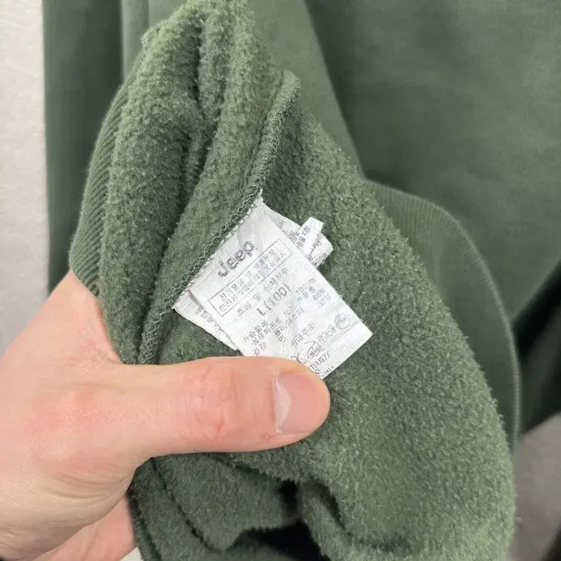 지프 JEEP 캐주얼 빅프린팅로고 약기모 스웻셔츠 맨투맨 L A04943 상품이미지4