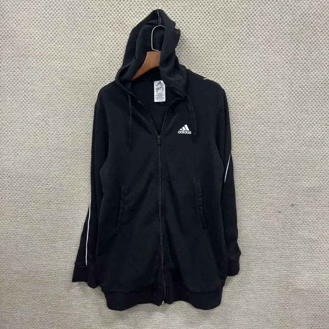 아디다스 캐주얼 프린팅로고 롱 후드집업 XS A04941 상품이미지1