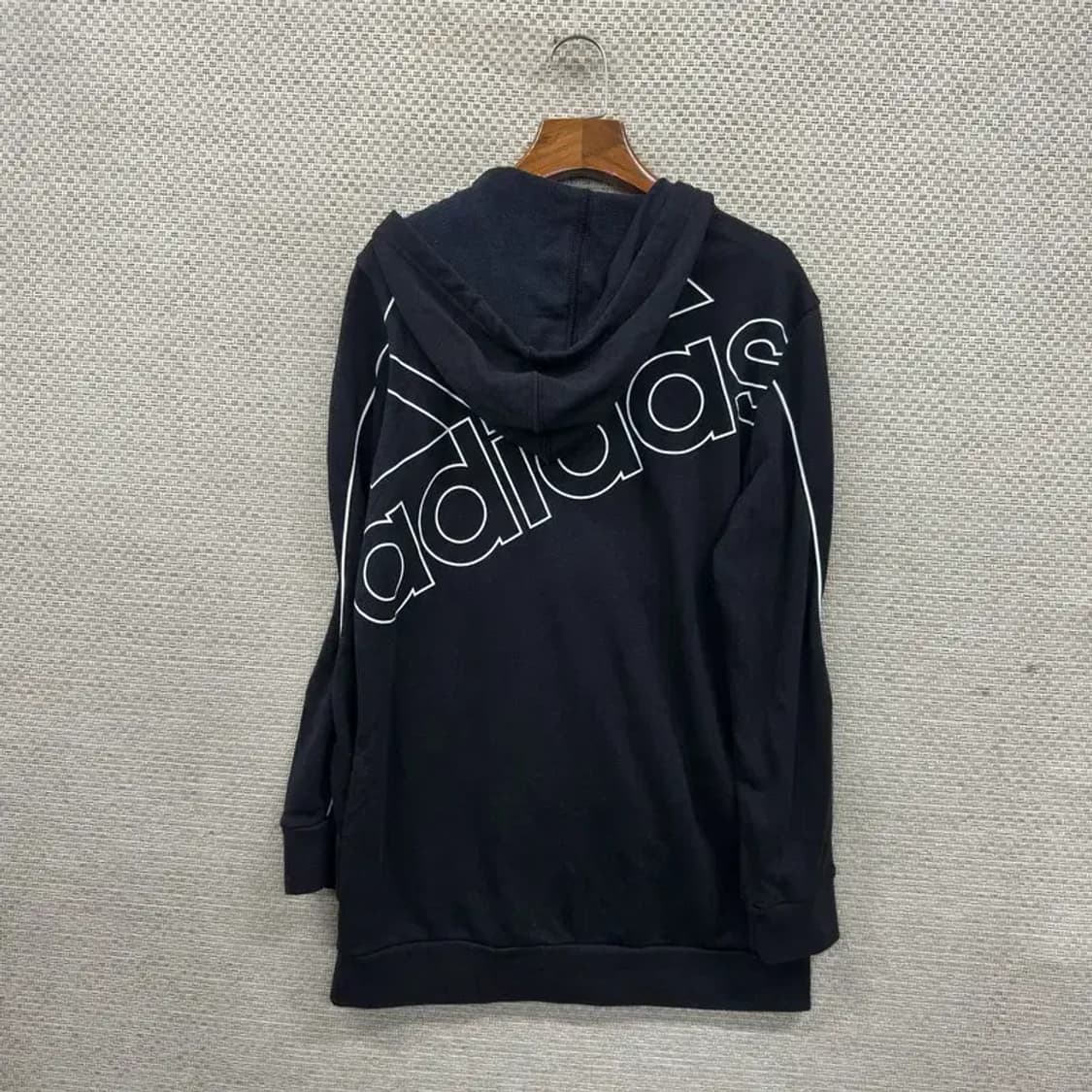 아디다스 캐주얼 프린팅로고 롱 후드집업 XS A04941 상품이미지2