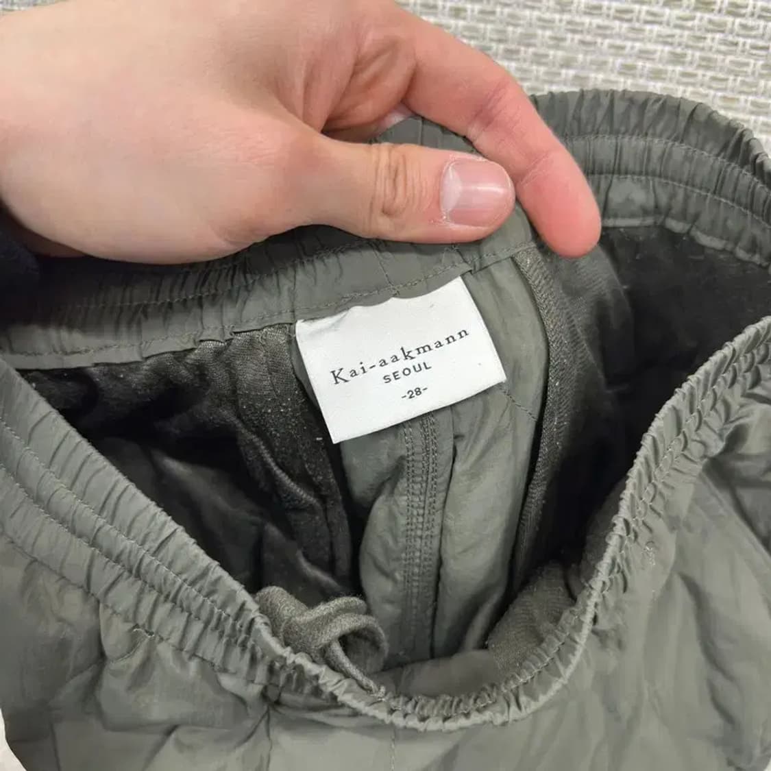 카이아크만 빅포켓 누빔 패딩 츄리닝바지 28 A04964 상품이미지3