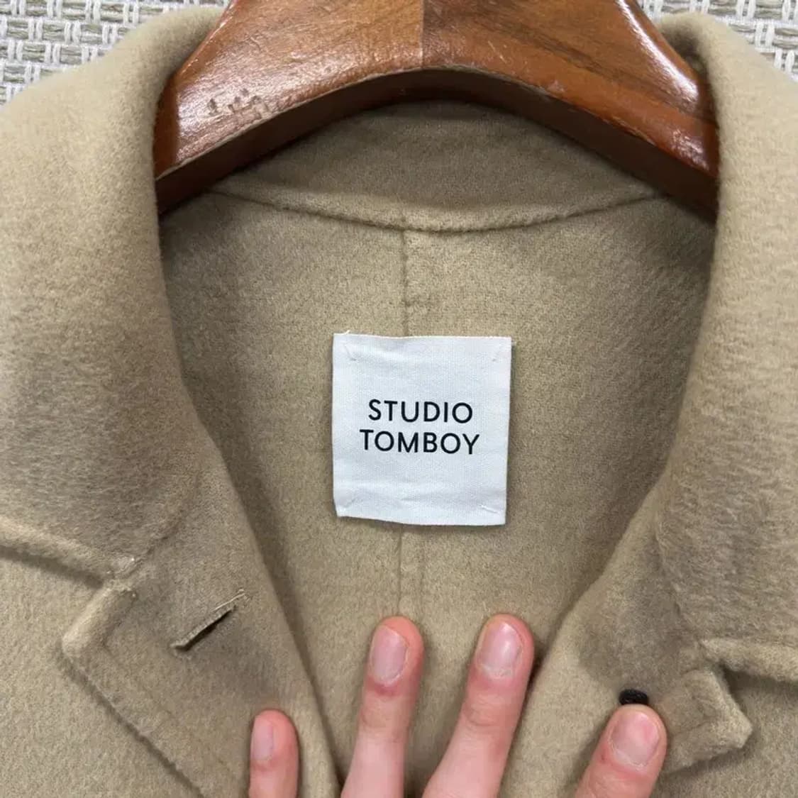 스튜디오톰보이 캐주얼 울 캐시미어 롱 코트 자켓 80 A04942 상품이미지3