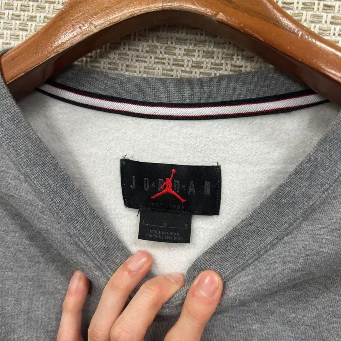 나이키 조던 캐주얼 자수로고 기모 스웻셔츠 맨투맨 L A05015 상품이미지3