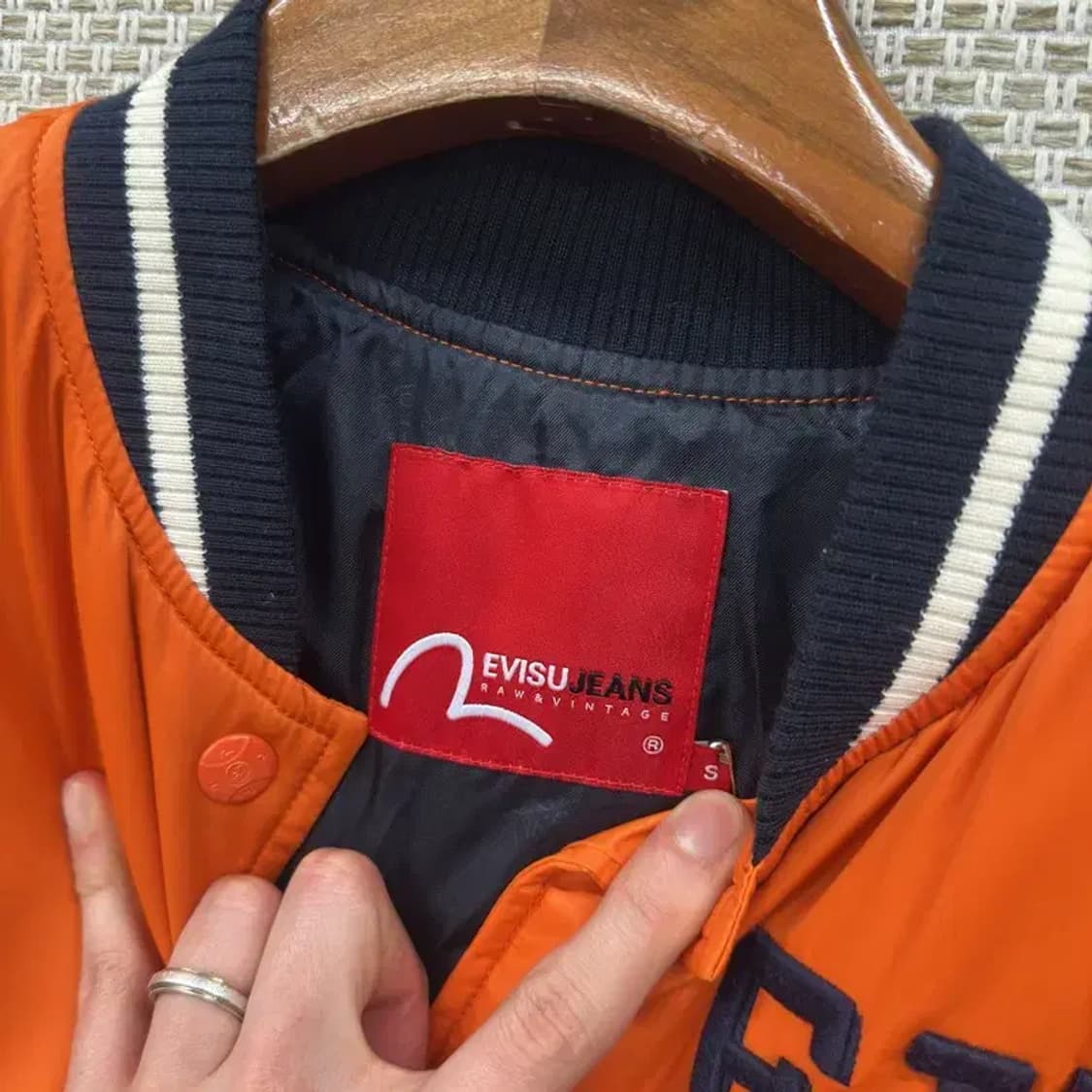 에비수 올드스쿨 독수리 바시티자켓 야구잠바 S A05016 상품이미지3