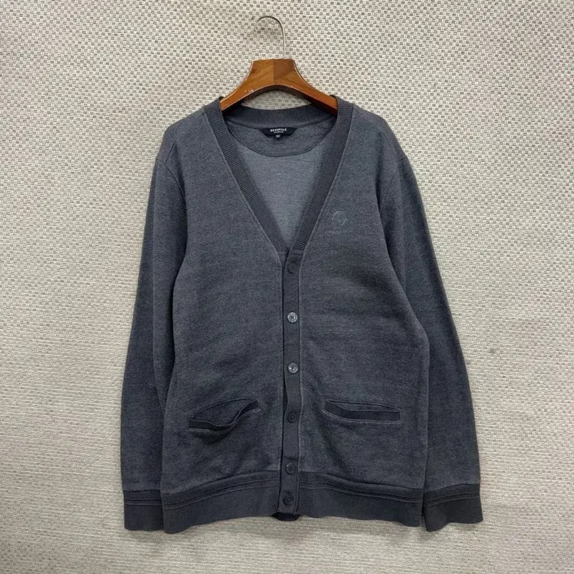 빈폴 캐주얼 자수로고 면 가디건 100 A05017 상품이미지1