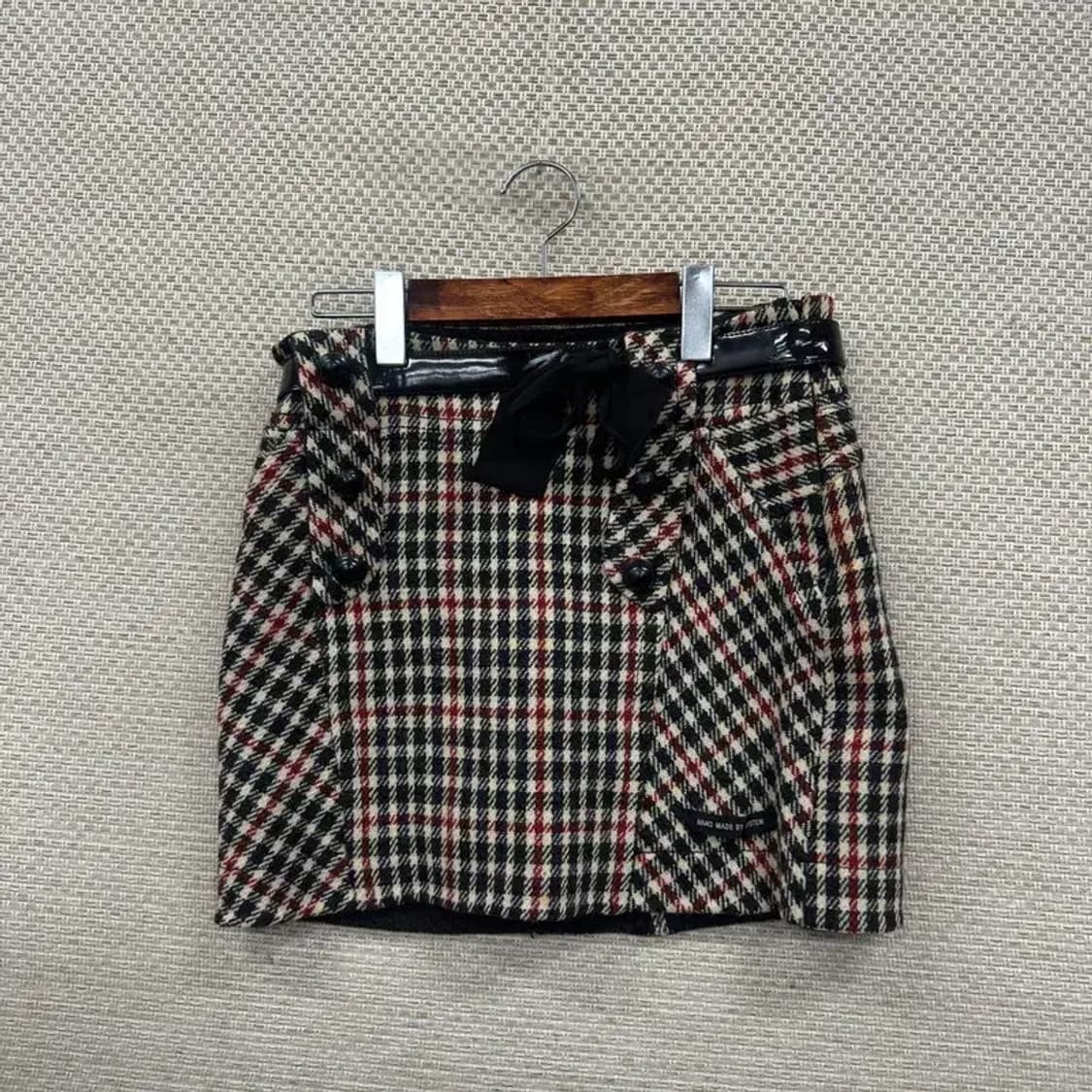 시스템 한섬 캐주얼 체크 울 미니스커트 64 A05034 상품이미지1