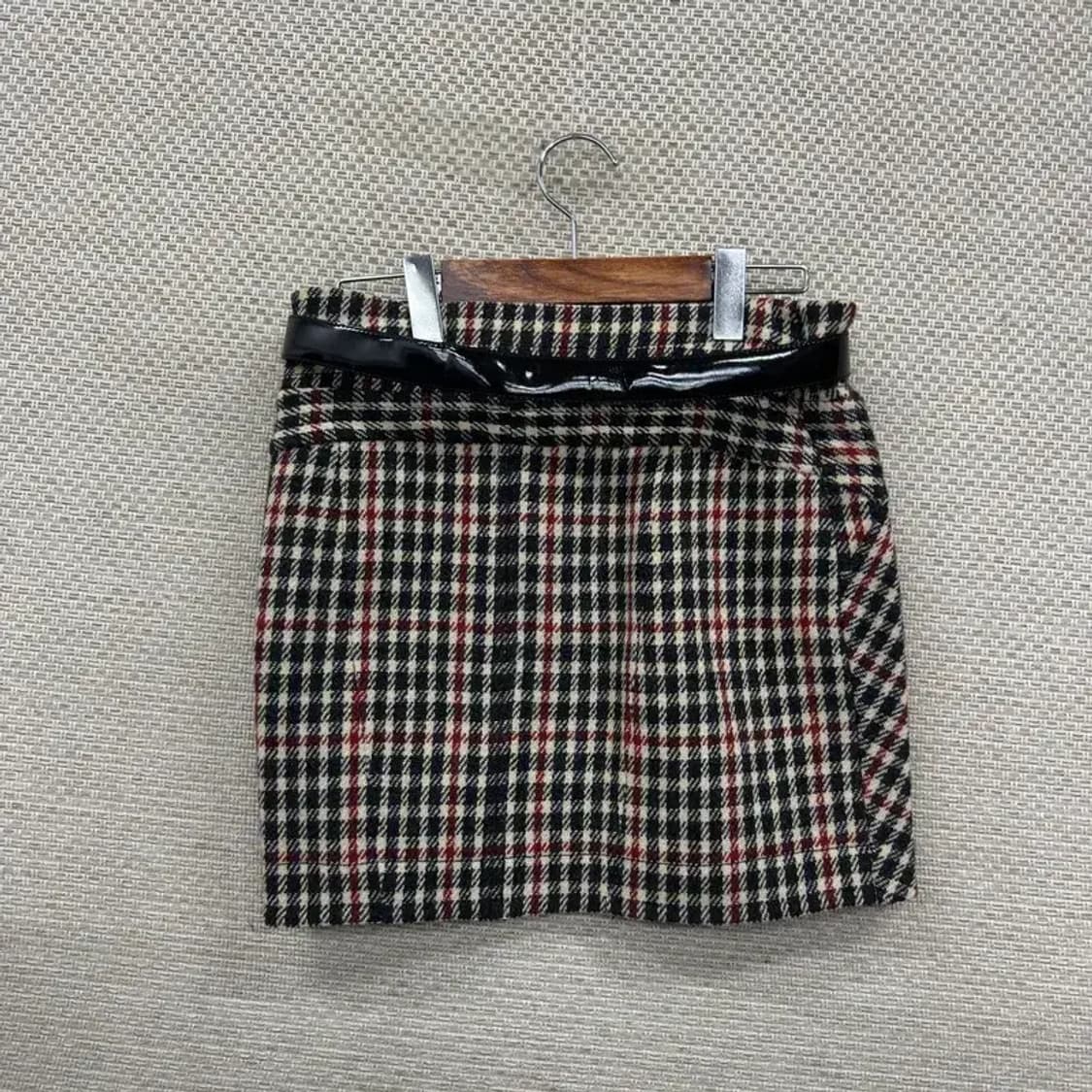 시스템 한섬 캐주얼 체크 울 미니스커트 64 A05034 상품이미지2