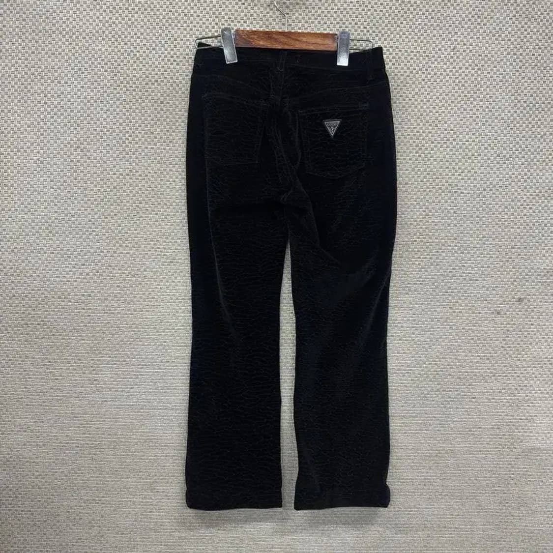 게스 레오파드 스웨이드 블랙진 흑청바지 27인치 A05036 상품이미지2