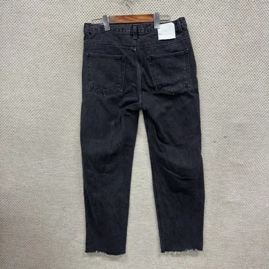 비바스튜디오 캐주얼 컷팅진 흑청바지 L A05037 상품이미지2