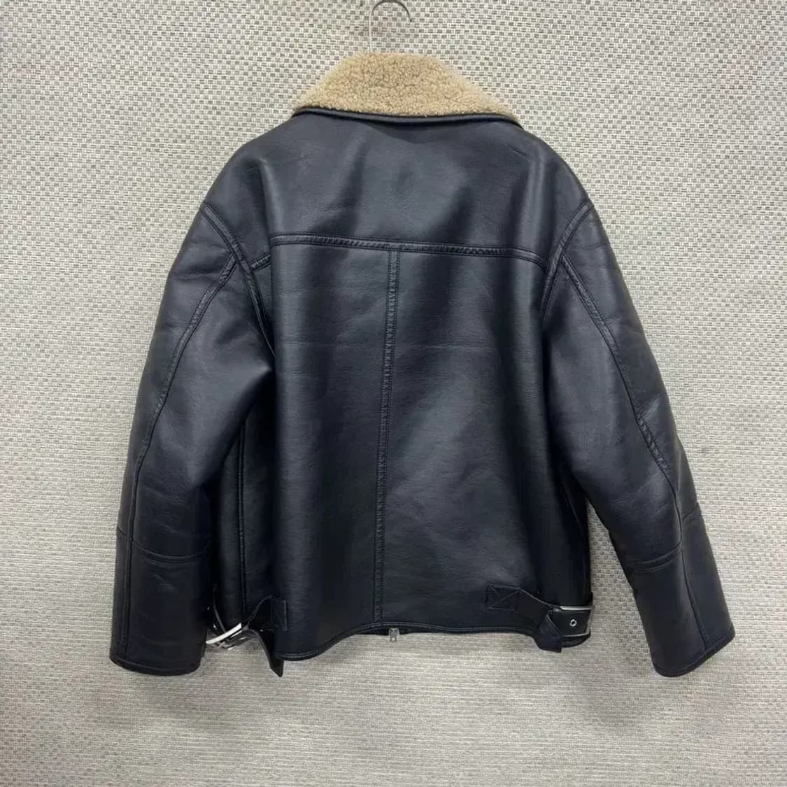 드로우핏 캐주얼 레더 가죽 무스탕 자켓 M A05023 상품이미지2