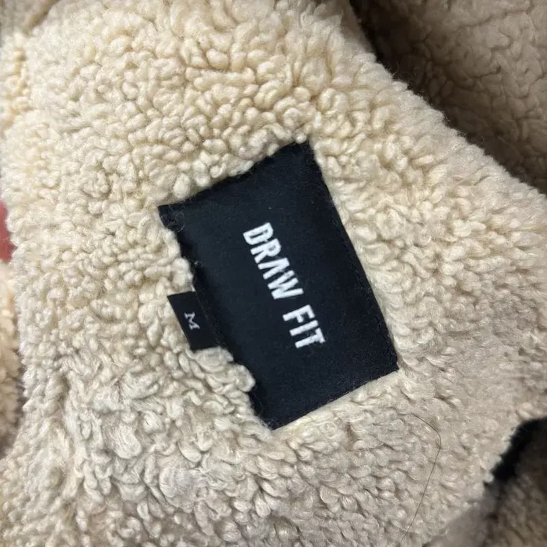 드로우핏 캐주얼 레더 가죽 무스탕 자켓 M A05023 상품이미지3