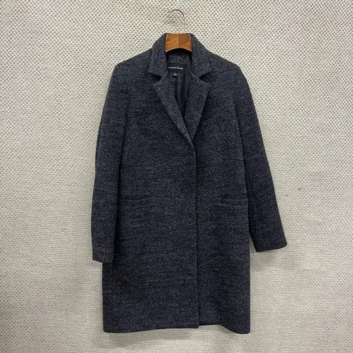 플라스틱아일랜드 캐주얼 울 코트 자켓 M A05020 상품이미지1