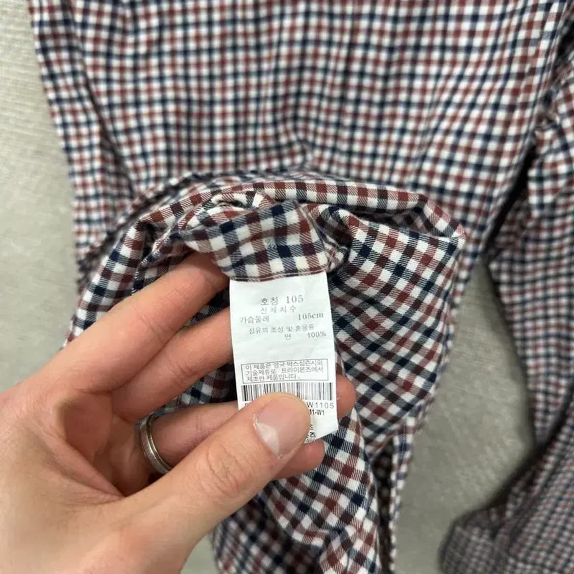 닥스 캐주얼 자수로고 긴팔 셔츠 105 A05025 상품이미지4