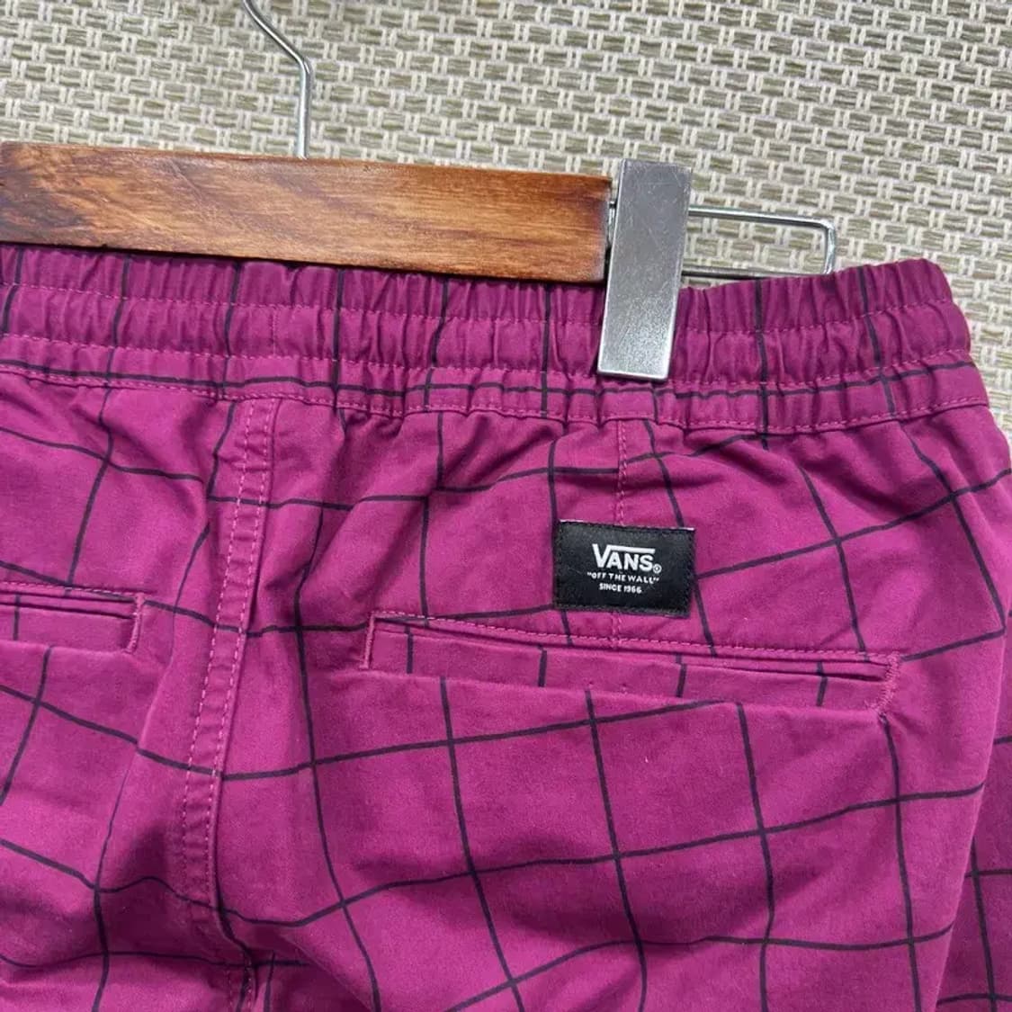 반스 캐주얼 체크 밴딩 츄리닝바지 S A05042 상품이미지3