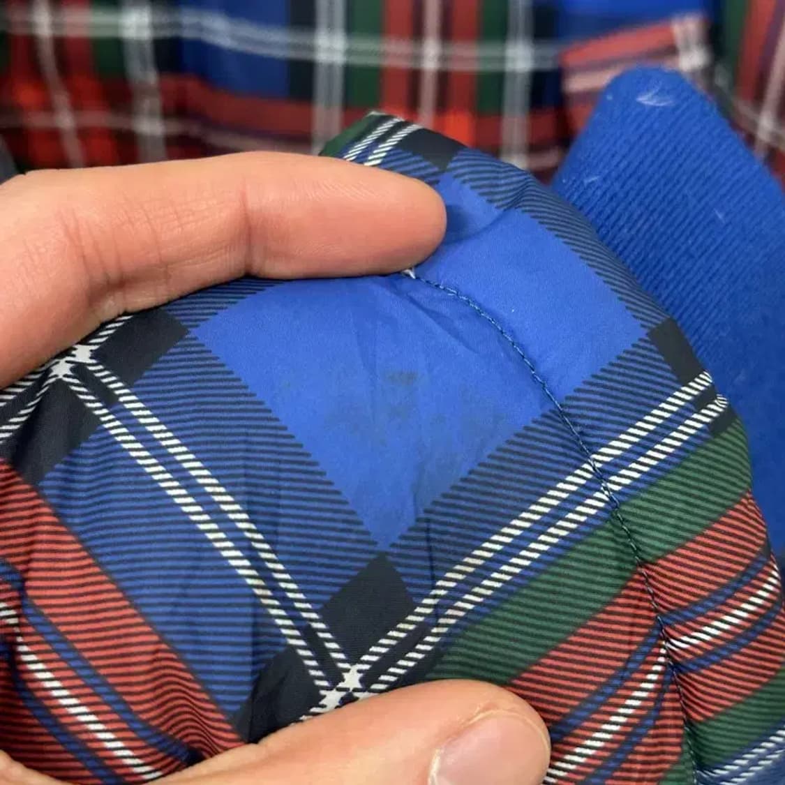 유니클로 JW 앤더슨 깃털 다운 체크 패딩 점퍼 S A05009 상품이미지7