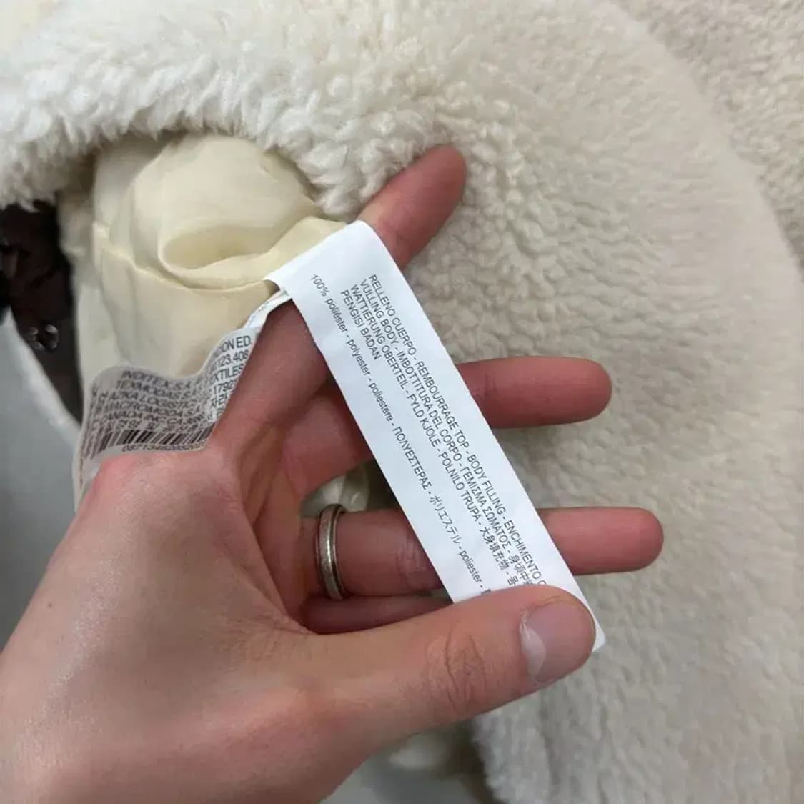 자라 ZARA 패디드 반집업 플리스 후리스 S A05028 상품이미지4