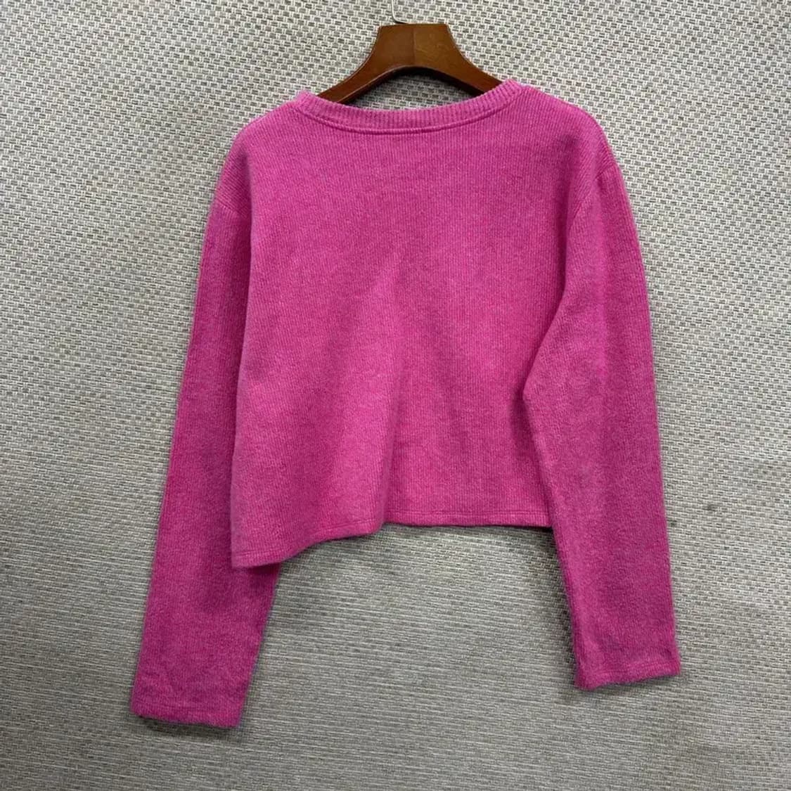 자라 ZARA 핑크 크롭 니트 L A05086 상품이미지2