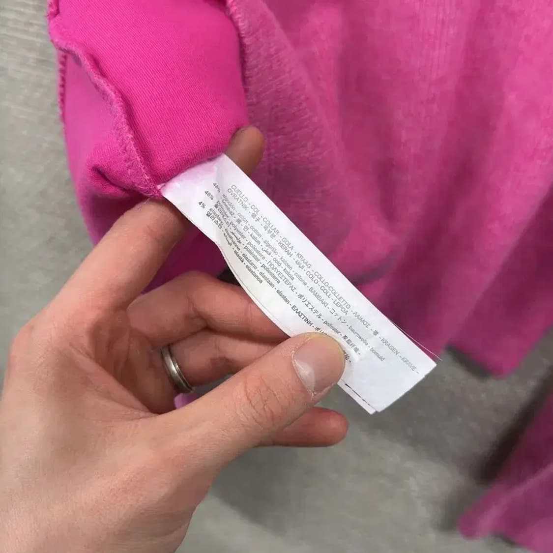 자라 ZARA 핑크 크롭 니트 L A05086 상품이미지4