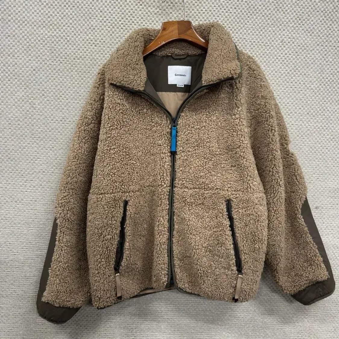 커버낫 오버핏 뽀글이 양털 후리스 집업 M A05087 상품이미지1