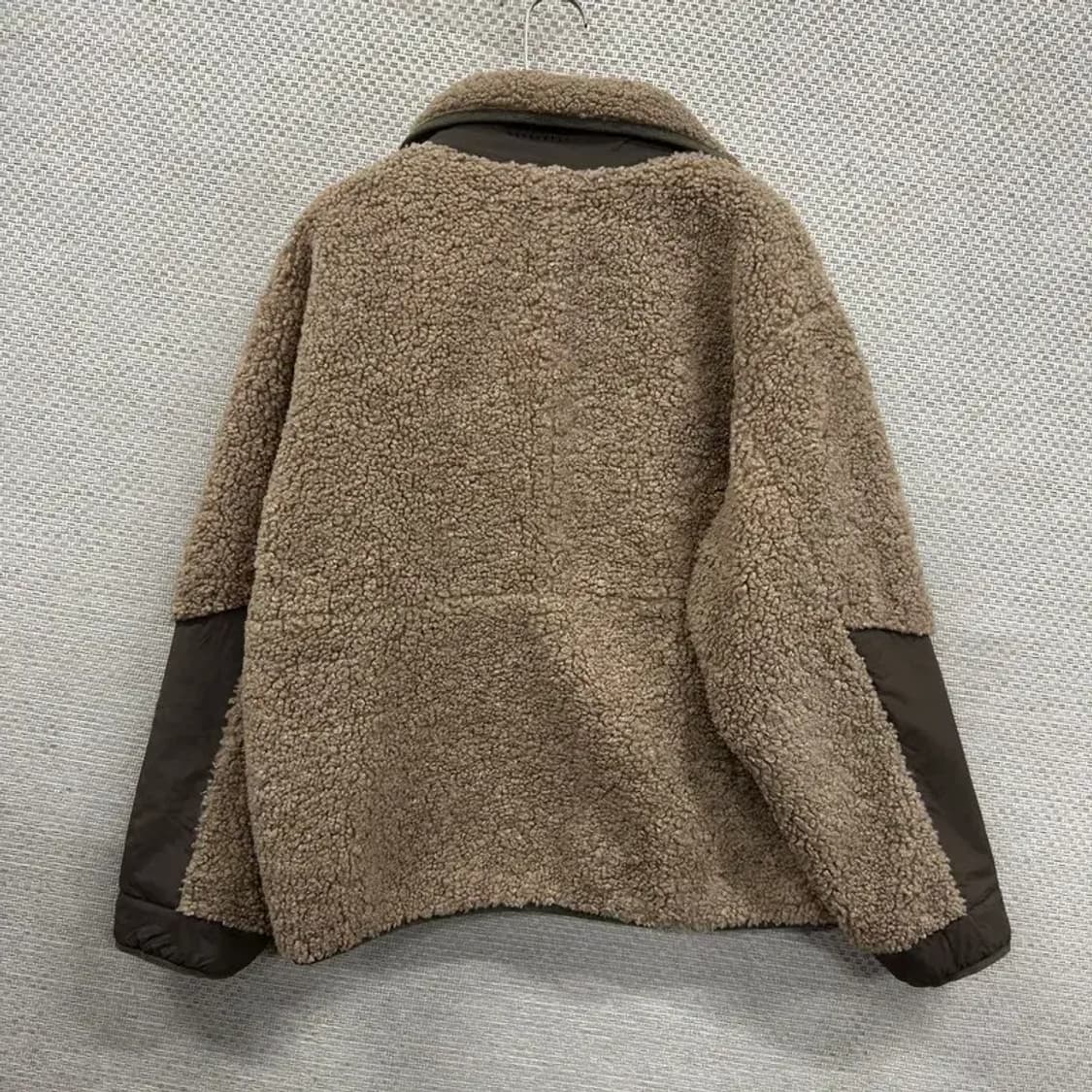 커버낫 오버핏 뽀글이 양털 후리스 집업 M A05087 상품이미지2