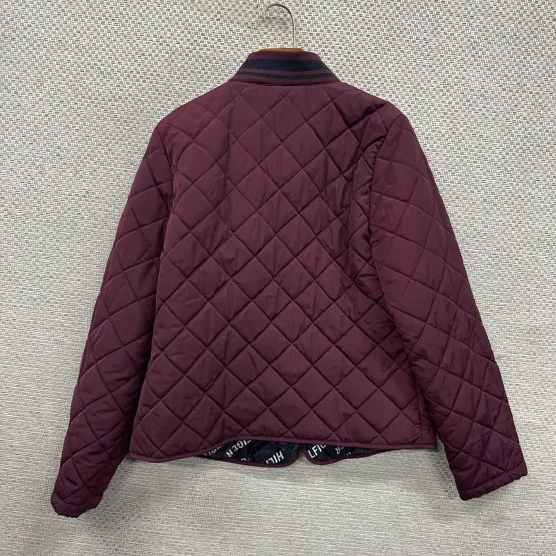 타미힐피거 우먼스 버건디 퀄팅자켓 M A05091 상품이미지2