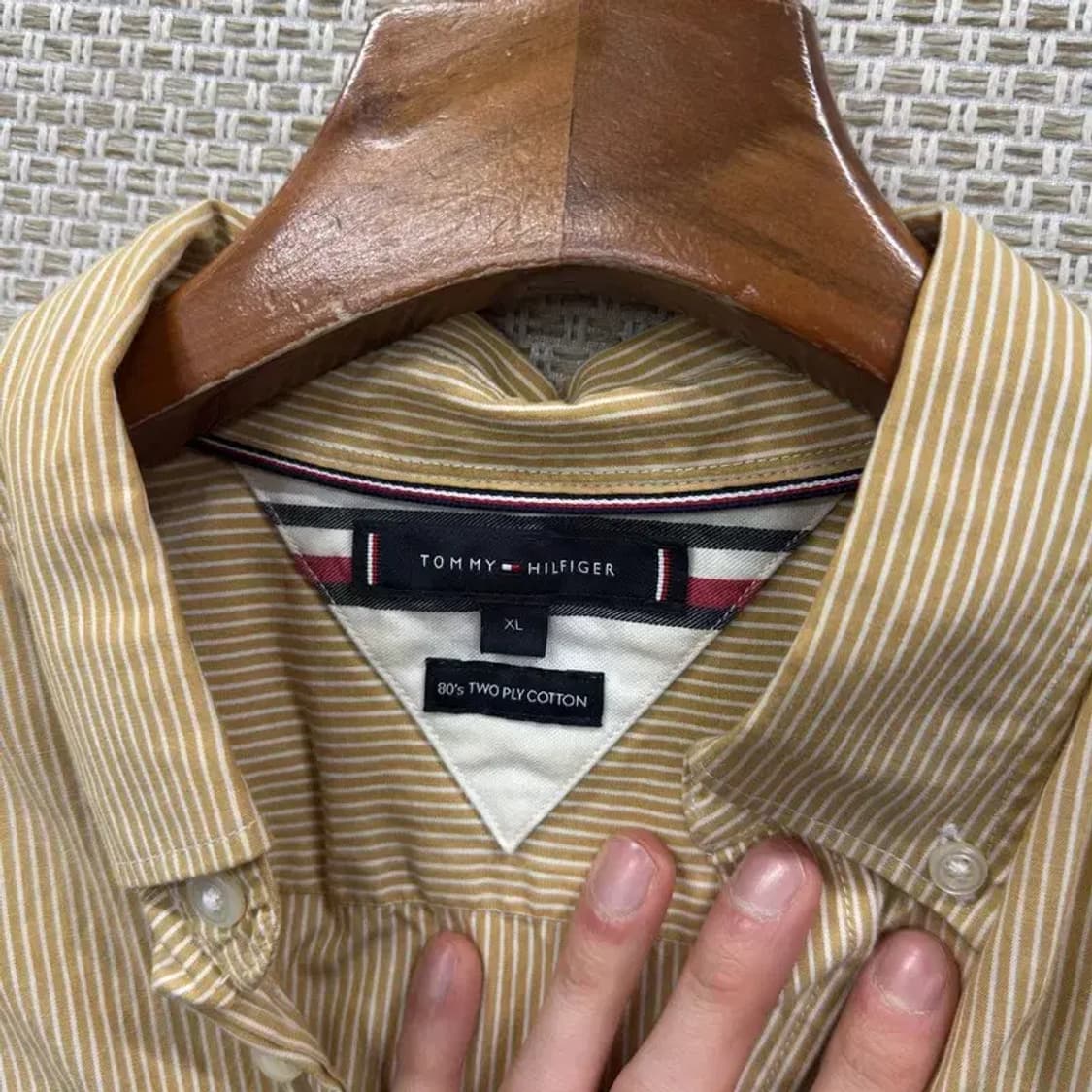 타미힐피거 캐주얼 스트라이프 셔츠 XL A05099 상품이미지3