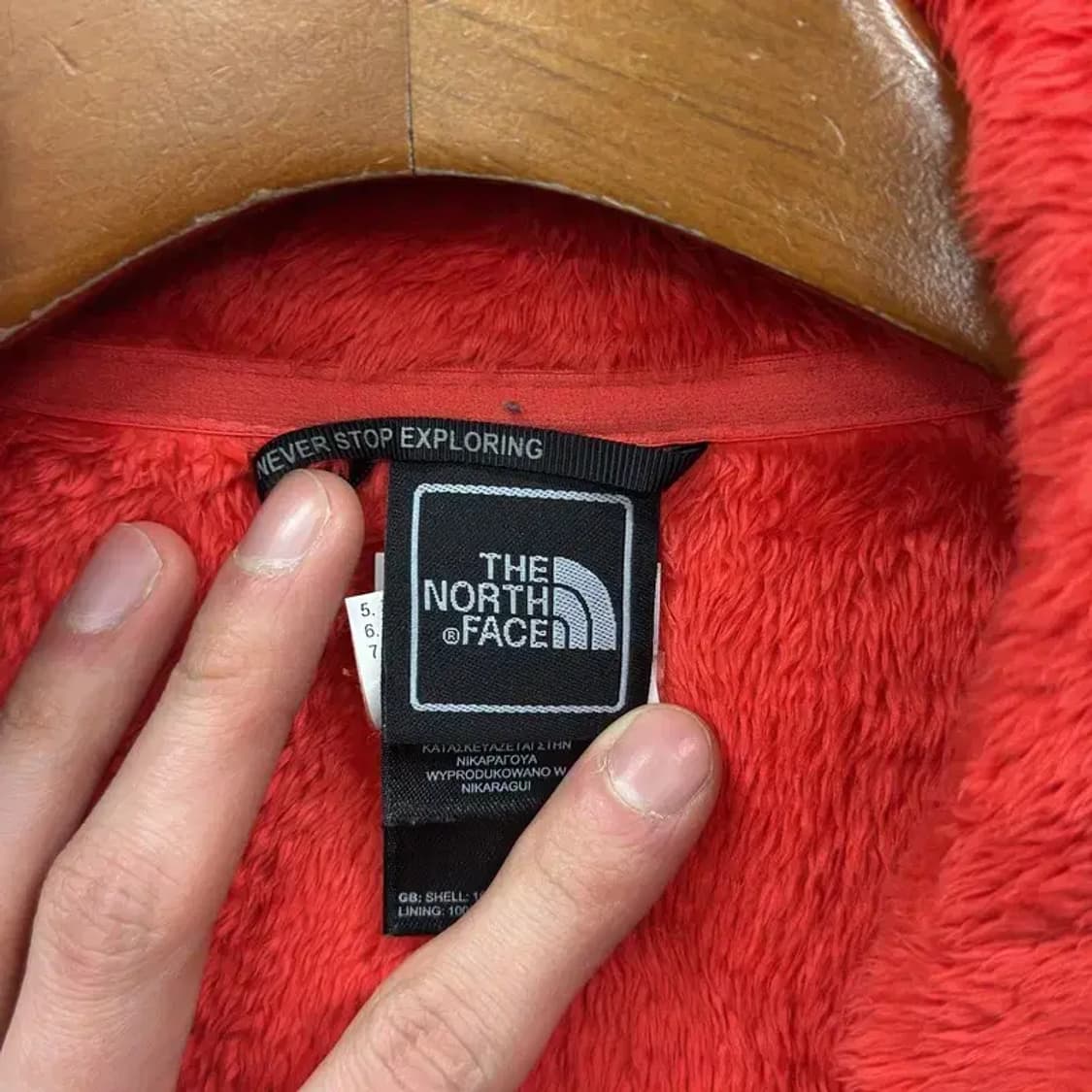 노스페이스 아웃도어 자수 플리스 후리스 집업 95 A05107 상품이미지3