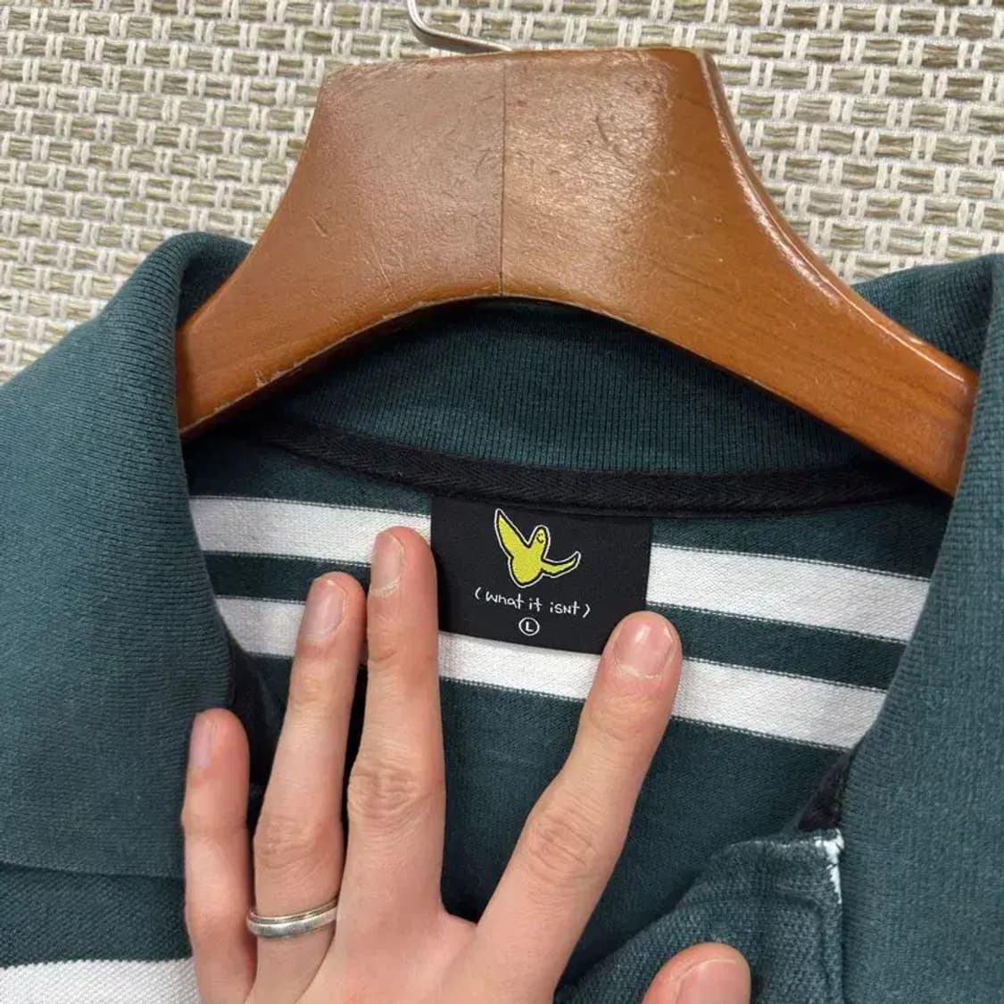 와릿이즌 캐주얼 스트라이프 긴팔카라티 L A05111 상품이미지3