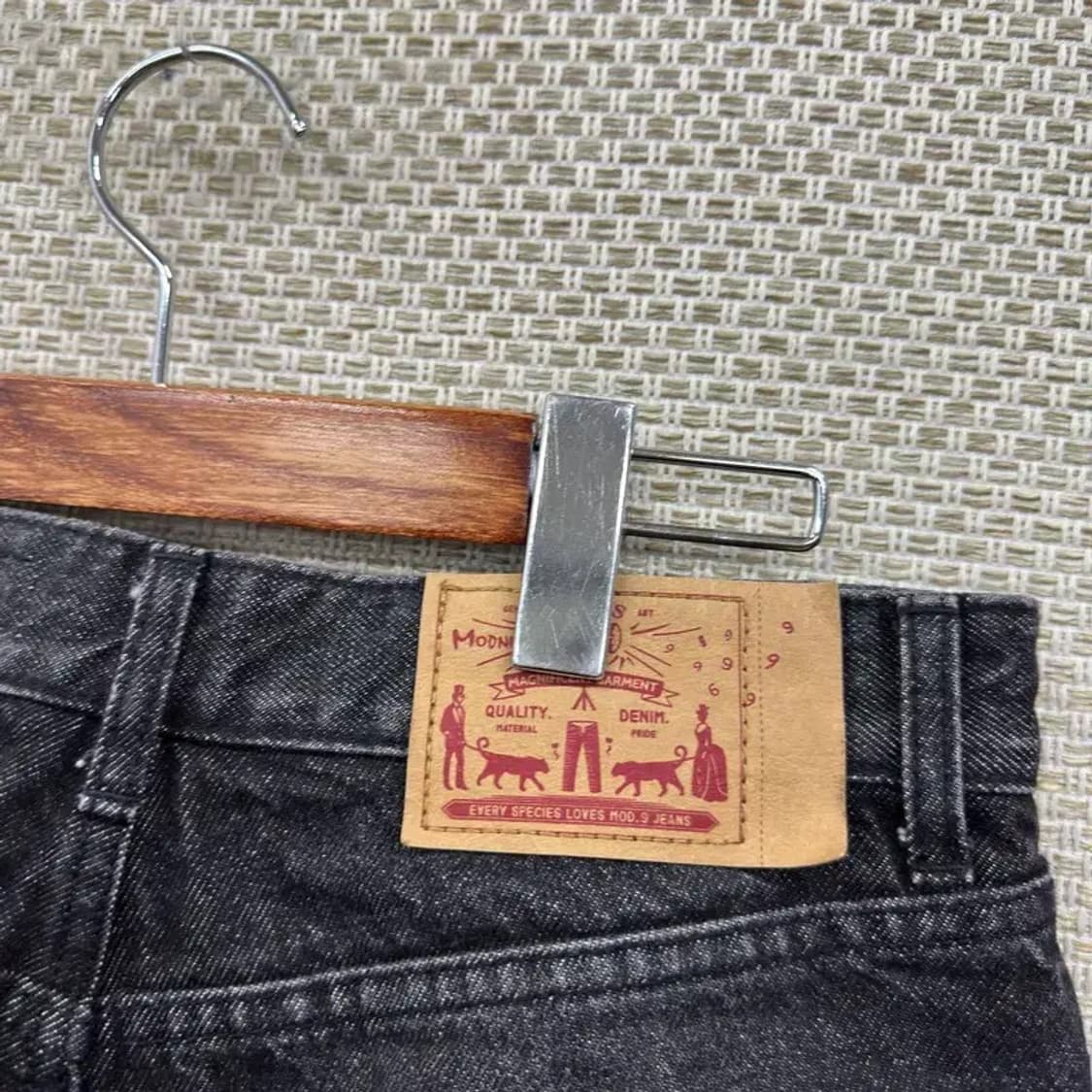 모드나인 케주얼 블랙진 데님팬츠 28인치 A05122 상품이미지3