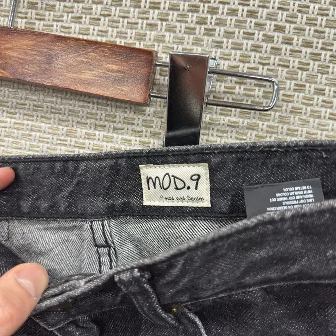 모드나인 케주얼 블랙진 데님팬츠 28인치 A05122 상품이미지4