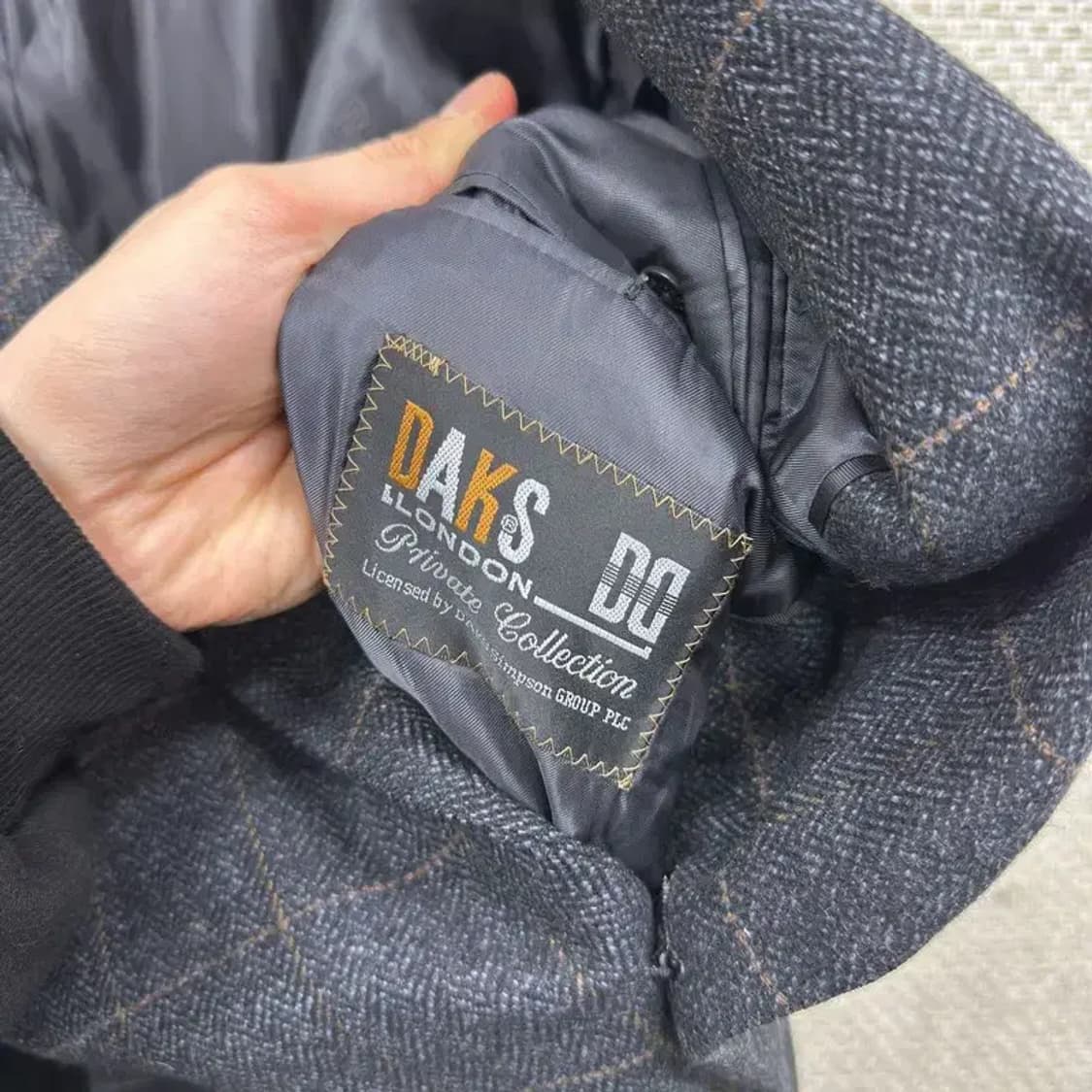 닥스 울 캐시미어 체크 블레이저 자켓 100 A05090 상품이미지3