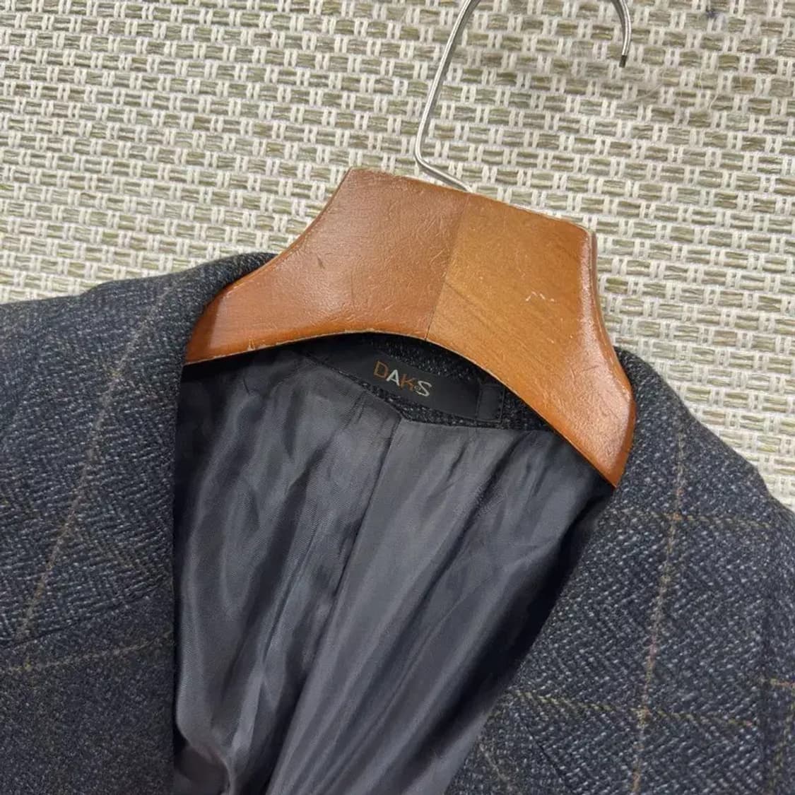 닥스 울 캐시미어 체크 블레이저 자켓 100 A05090 상품이미지4