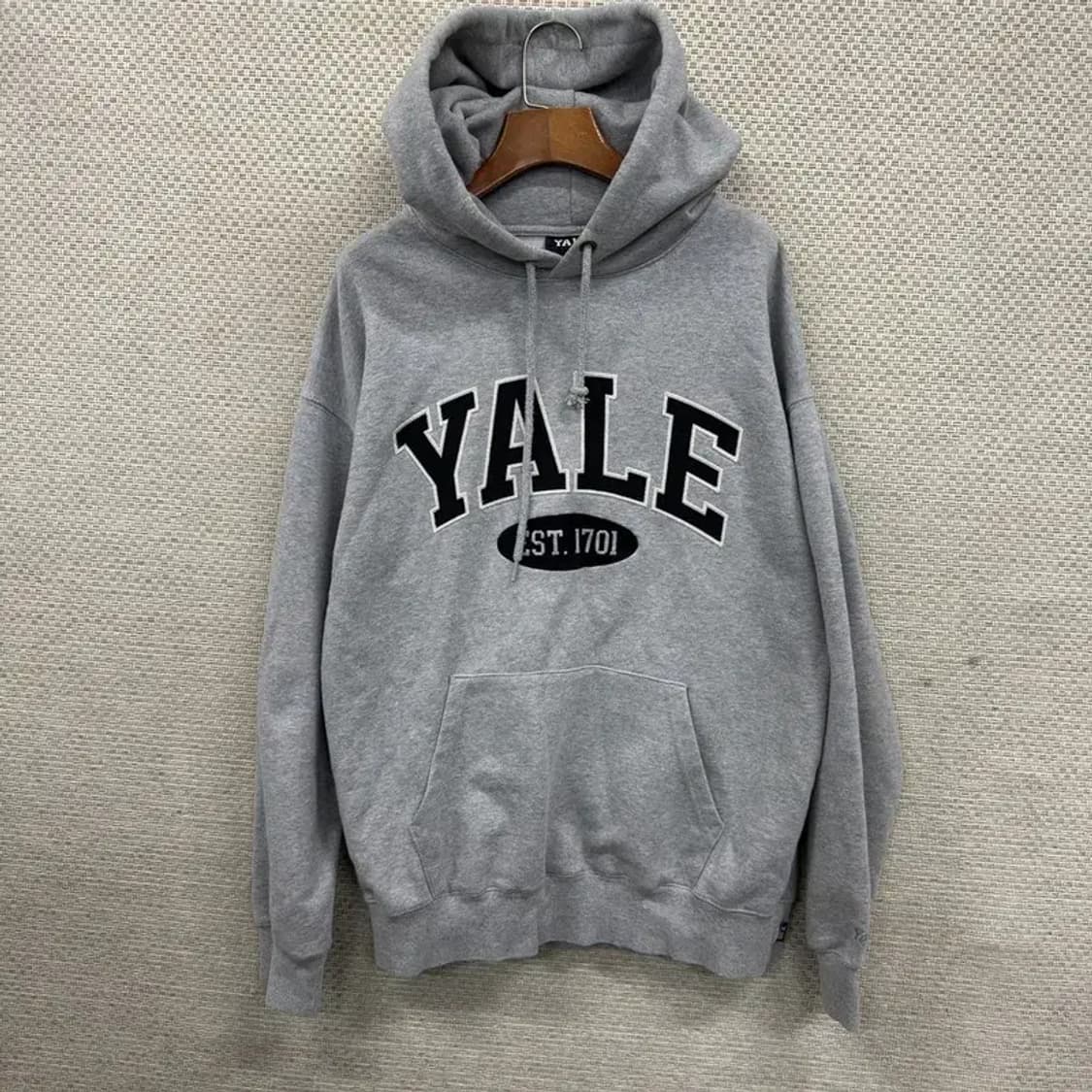 예일 YALE 캐주얼 빅로고 오버핏 후드티 M A05105 상품이미지1