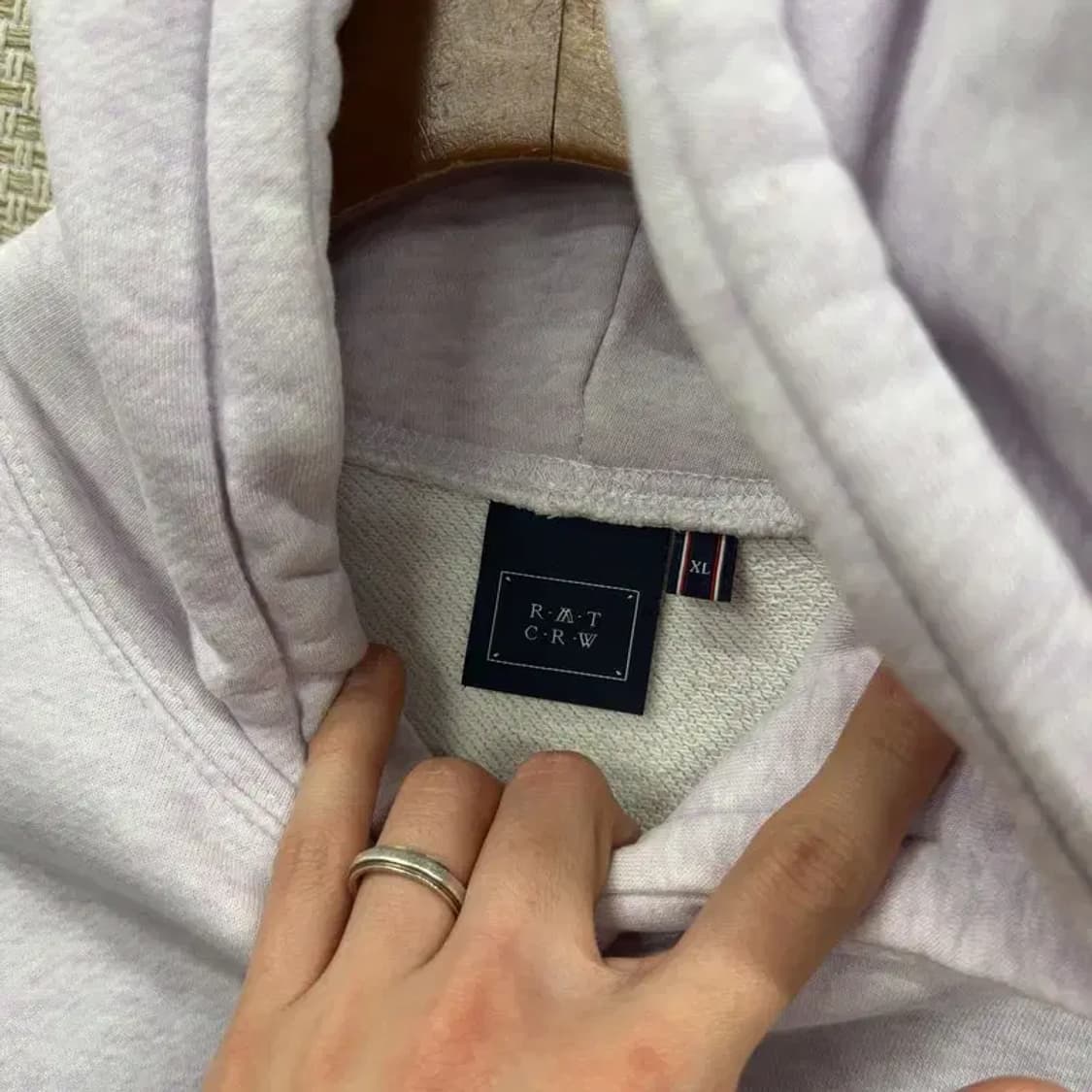 로맨틱크라운 캐주얼 오버핏 후드티 XL A05106 상품이미지3