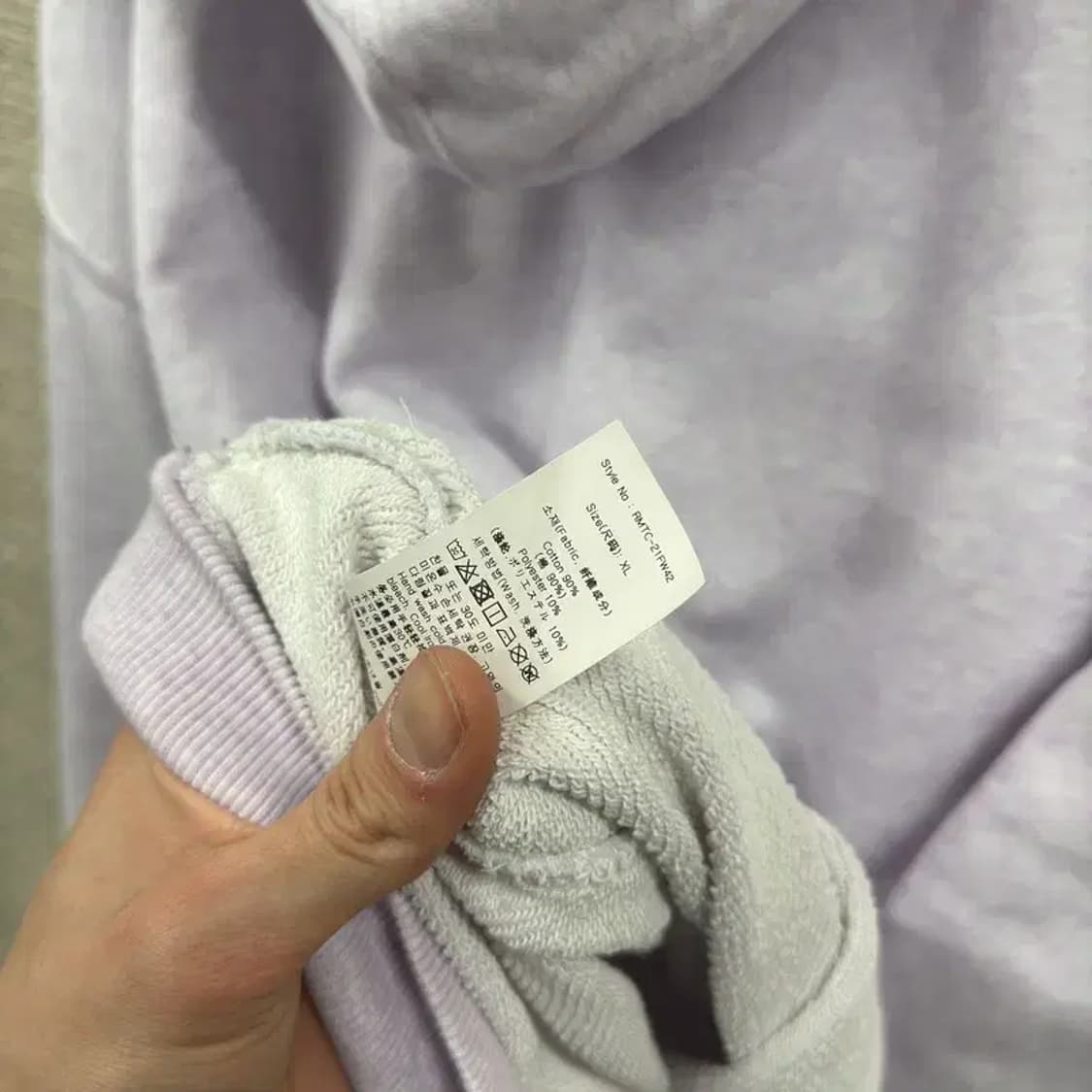 로맨틱크라운 캐주얼 오버핏 후드티 XL A05106 상품이미지4