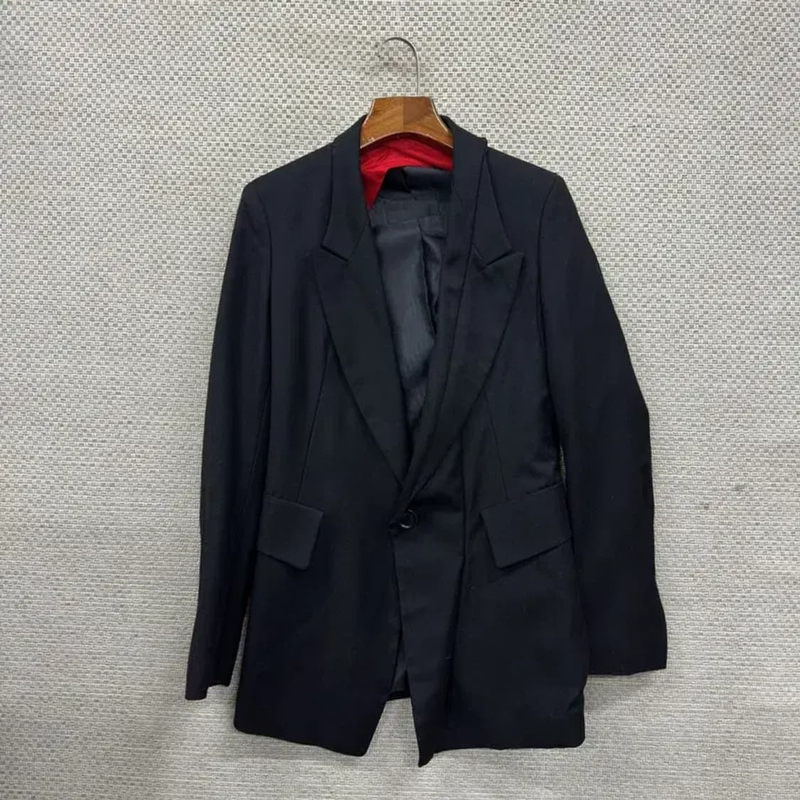 시스템 한섬 캐주얼 버튼 울 캐시미어 블레이저 자켓 82 A05165 상품이미지1