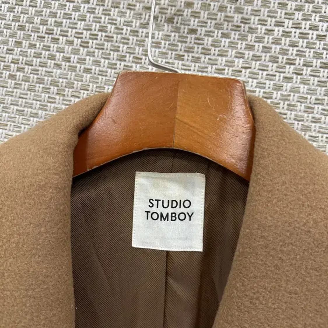 스튜디오톰보이 캐주얼 울 앙고라 롱 코트 자켓 80 A05176 상품이미지3