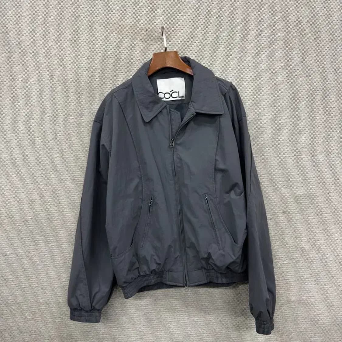 커스텀어클락 캐주얼 오버핏 바람막이 블루종 자켓 M A05181 상품이미지1