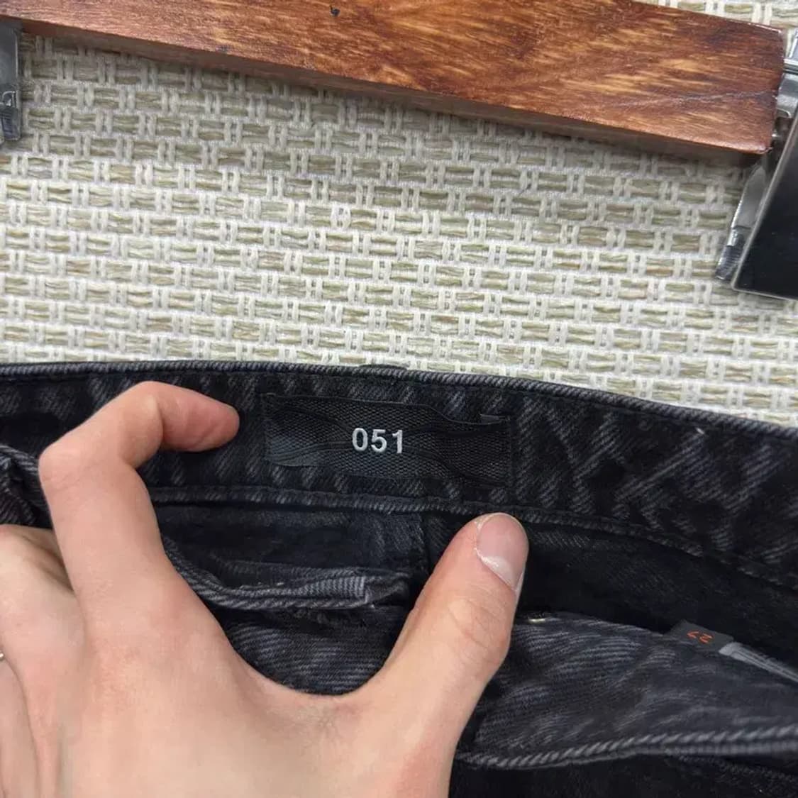 플랙진 051 캐주얼 블랙진 흑청바지 27인치 A05199 상품이미지5