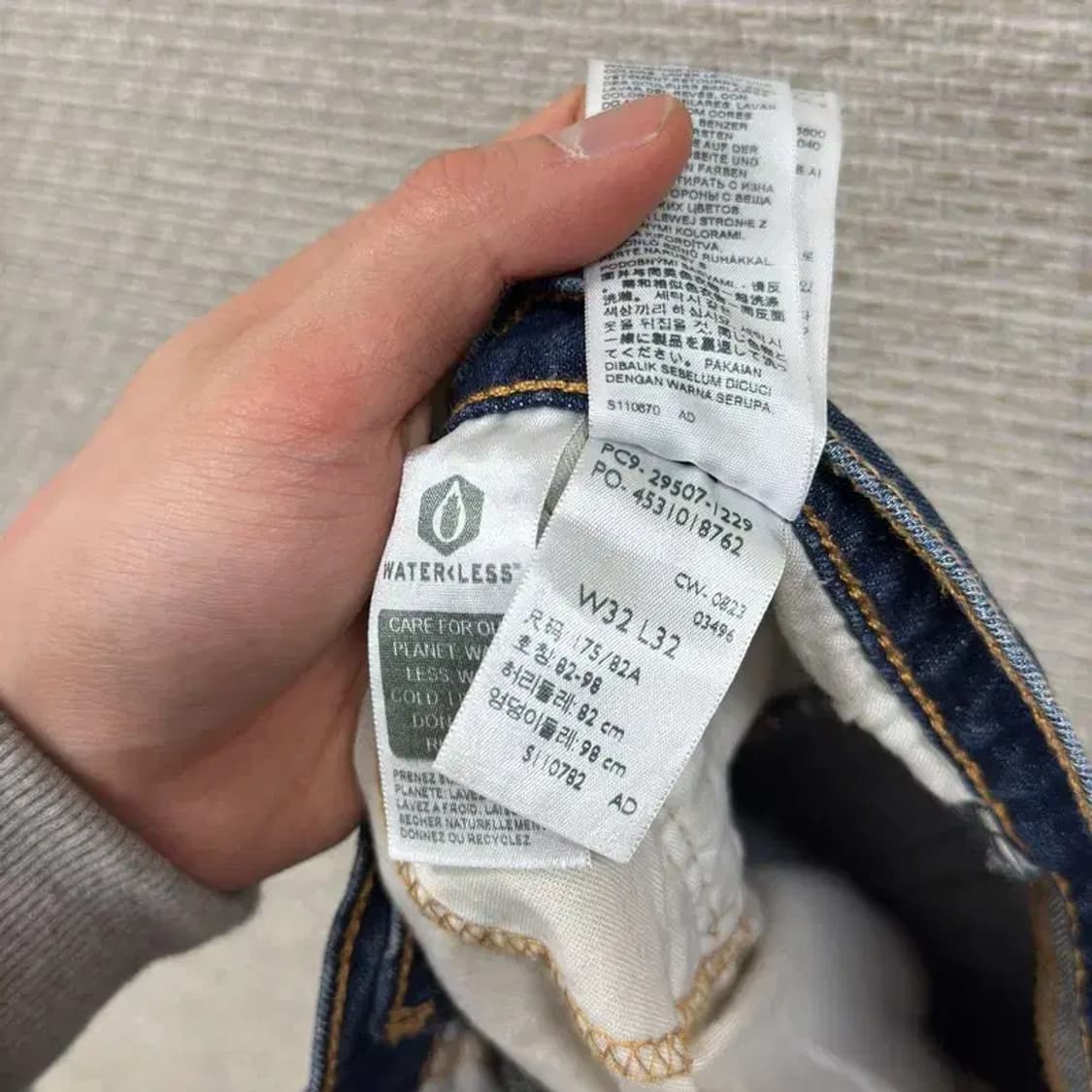 리바이스 502 캐주얼 데님 청바지 32인치 A05201 상품이미지5