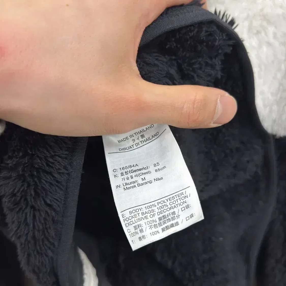 나이키 캐주얼 자수로고 배색 플리스 후리스 M A05189 상품이미지4