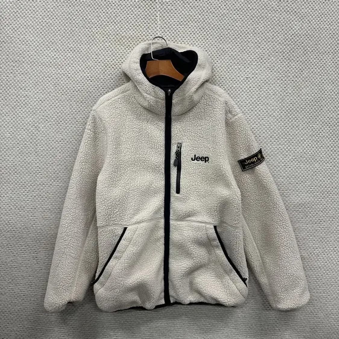 지프 JEEP 와펜 리버시블 양털 플리스 후리스 L A05172 상품이미지1