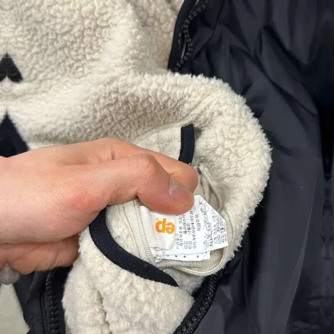 지프 JEEP 와펜 리버시블 양털 플리스 후리스 L A05172 상품이미지6