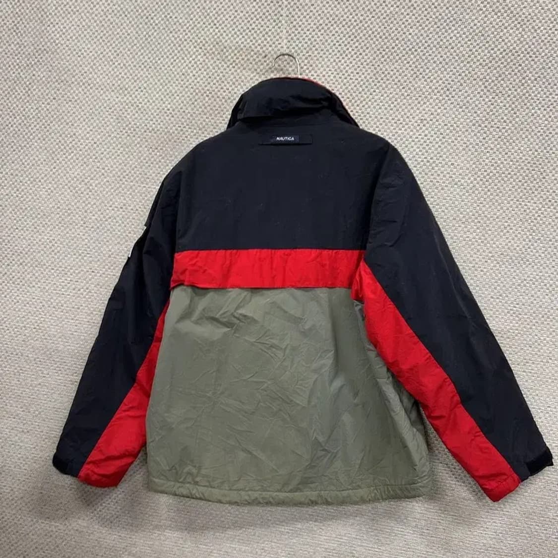 노티카 배색 올드스쿨 오버핏 약기모 바람막이 자켓 M A05173 상품이미지2