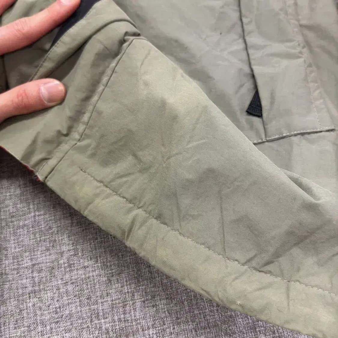 노티카 배색 올드스쿨 오버핏 약기모 바람막이 자켓 M A05173 상품이미지6