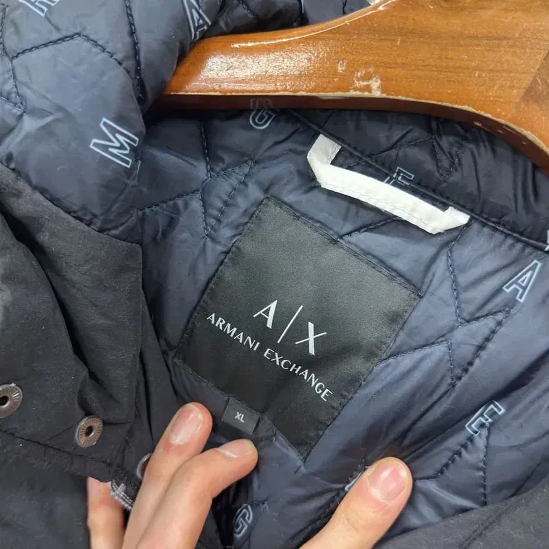 아르마니 익스체인지 캐주얼 누빔 바람막이 자켓 XL A05190 상품이미지3