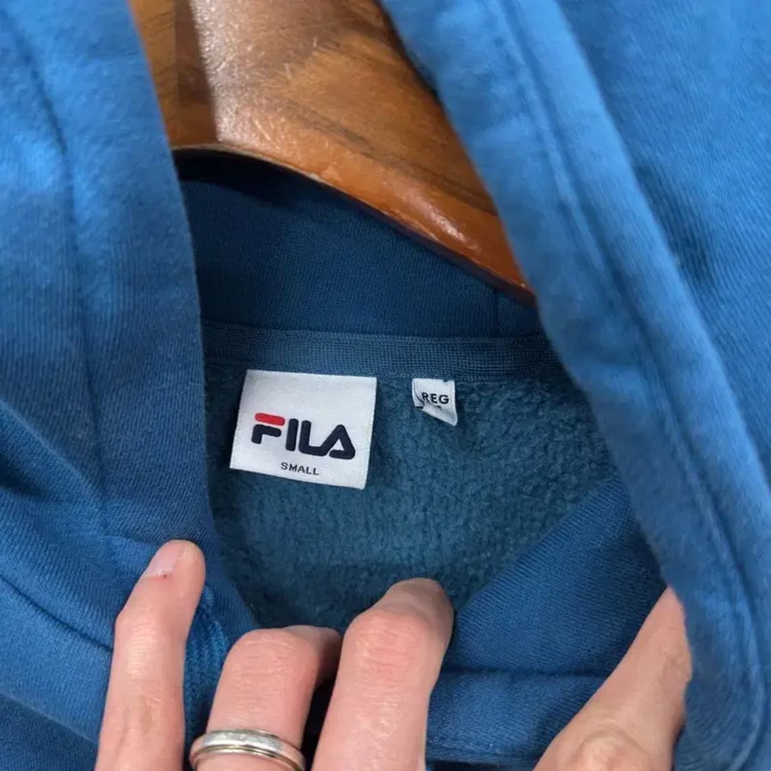 필라 레귤러핏 빅프린팅로고 기모 후드티 S A05245 상품이미지3