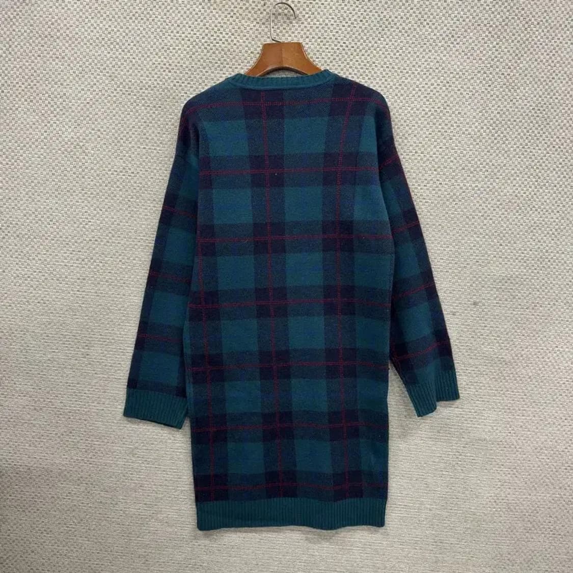 라코스테 캐주얼 체크 울 니트 원피스 XS A05247 상품이미지2