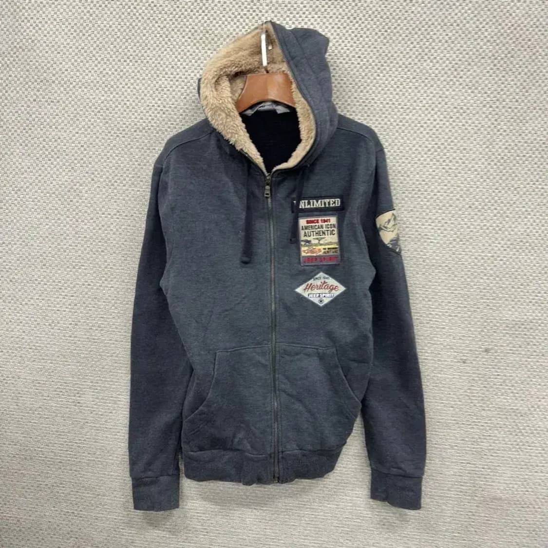 지프 JEEP 캐주얼 멀티패치 약기모 후드집업 M A05252 상품이미지1