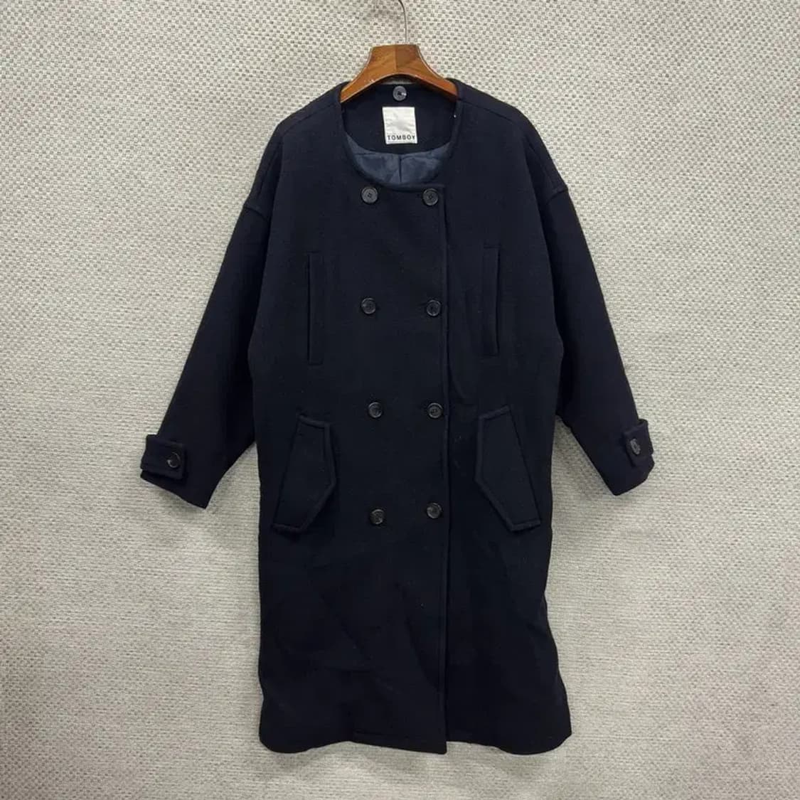 톰보이 캐주얼 더블버튼 울 앙고라 코트 80 A05254 상품이미지1